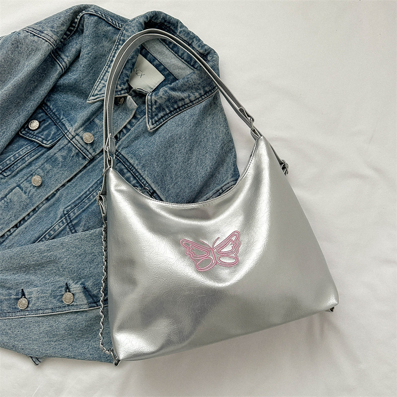 Soft Minimalist One-Shoulder Women's Bag 2025 Trendy Underarm Tote - Image 2