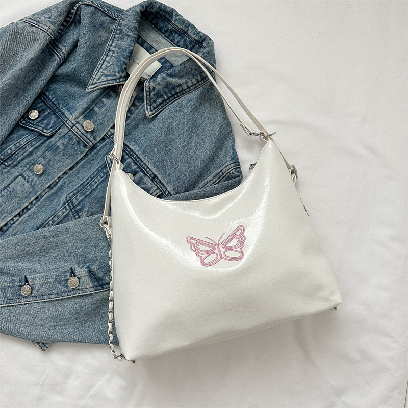 Soft Minimalist One-Shoulder Women's Bag 2025 Trendy Underarm Tote - Image 4