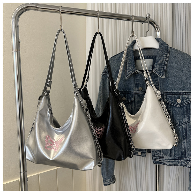 Soft Minimalist One-Shoulder Women's Bag 2025 Trendy Underarm Tote - Image 3