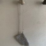 2025 Spring Summer Silver Chain Woven Cutout Phone Bag Crossbody